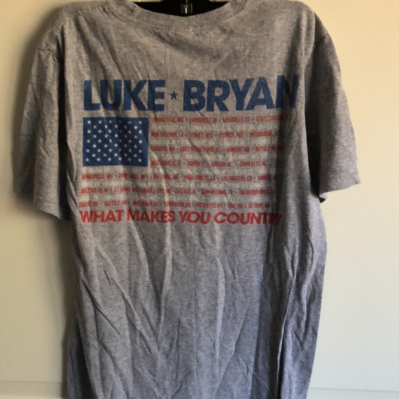 Luke Brian What Makes You Country Band Tee - Picture 5 of 5